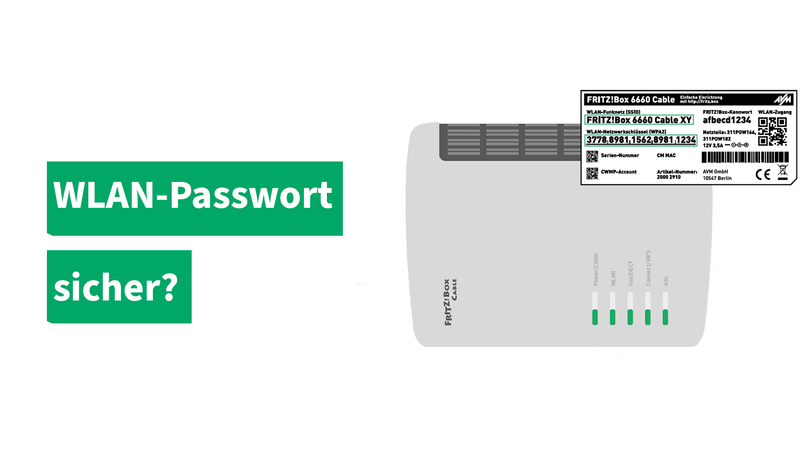 Wie vergebe ich ein sicheres WLAN-Passwort?